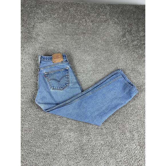VTG Levis 501XX Jeans Mens 32x26 Straight Leg Button Fly Denim (34x34) 90s Y2K - Picture 1 of 16